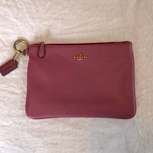 Pink Coach Clutch